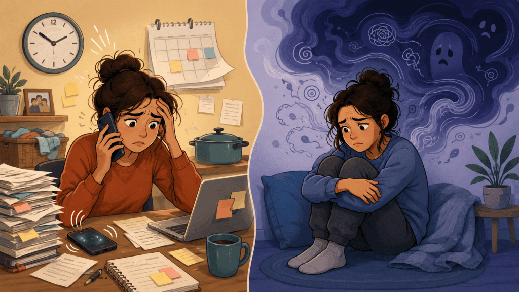 The Difference Between Stress and Anxiety: Symptoms, Causes and Support