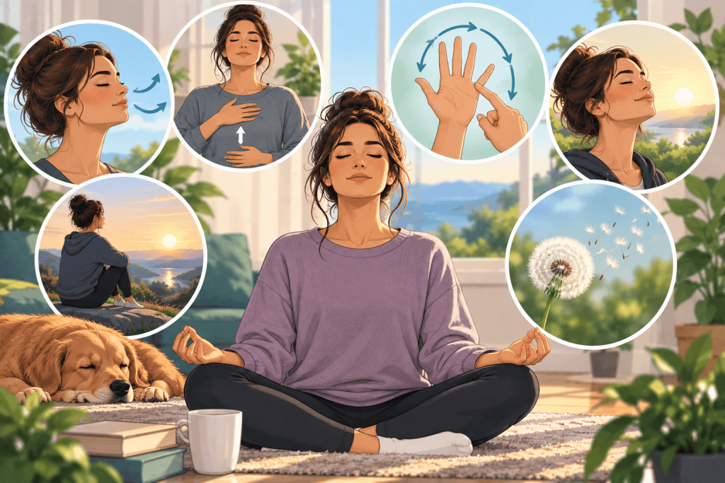 breathing techniques for anxiety One simple way to reduce these physical symptoms is through breathing techniques for anxiety.